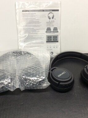 GMC KT001 WH 01 Bluetooth Over-Ear Headphones Ear-Cup Double Headband Black 2 pc